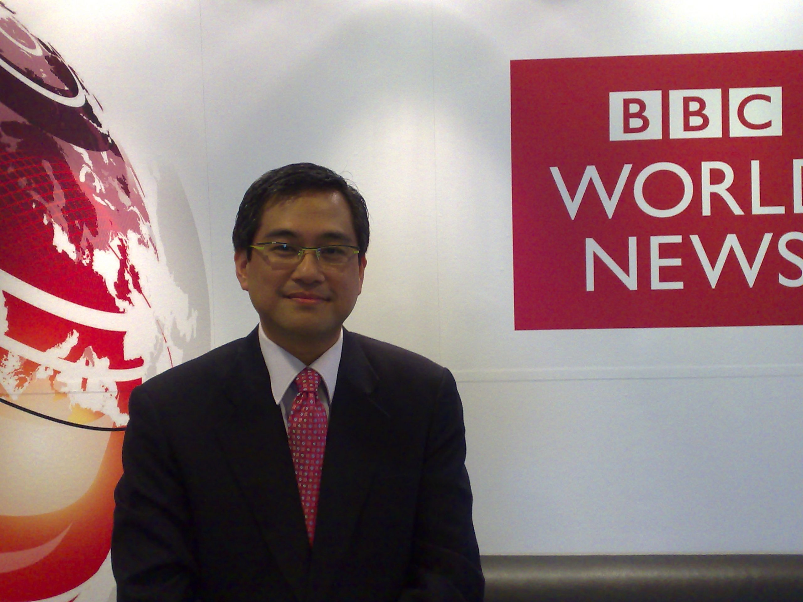 Photo of Rico Hizon at the BBC office