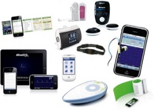 Photo of various digital mobile devices