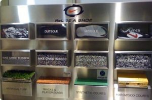 Photo of reusable shoe campaign