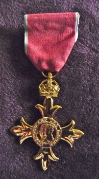 Photo of Dr. Roberto de Ocampo's OBE medal
