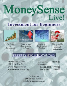 MoneySense Live! Investment for Beginners