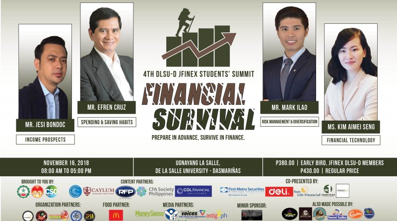 4th DLSU-D JFINEX Students' Summit Poster