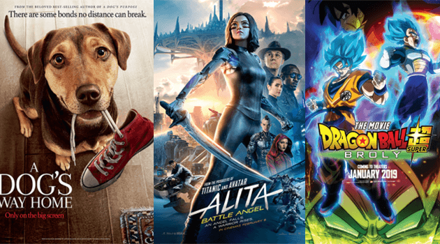 SM Cinema features heroes in movies with “A Dog’s Way Home”, “Alita: Battle Angel” and “Dragon Ball Super: Broly”!