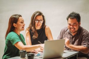 International start-up business and teamwork