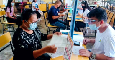 LANDBANK Sagay Branch facilitates the account opening of unbanked Philippine Identification System (PhilSys) registrants at a registration center in Sagay City, Negros Occidental on June 2, 2021.