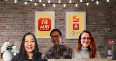 Elena Torrijos, publisher and digital editor of MoneySense; Wilfredo Rodriguez Jr., executive vice president for IT and Operations of Asia United Bank (AUB), and Mags Surtida, AUB first vice president and Cards & Acquiring Business Group Head during the “Tap & Click with AUB” virtual briefing on Oct. 20.